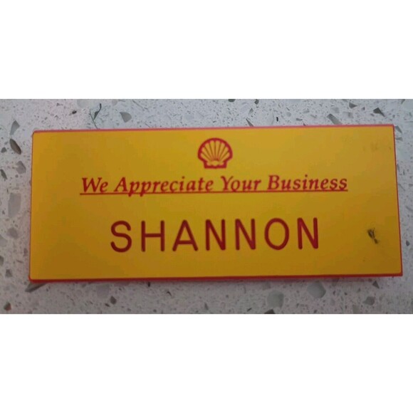 Vtg Restaurant Gas Station Name Tags Shannon Costume Shell Big Boy Got Milk? - Picture 8 of 11